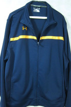 NEW Under Armour Loose All Season Full Zip Blue and Gold Jacket XL - $33.74