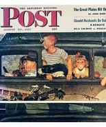2000s Norman Rockwell Going &amp; Coming Postcard Saturday Evening Post E86RP5 - $371.04 MXN