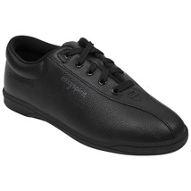 Easy Spirit Women Low Top Casual Flat Sneakers AP1 Size US 9.5W Black Leather - £25.24 GBP