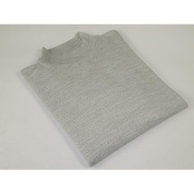 Men PRINCELY Comfortable Merinos Wool Sweater Knits Mock 1011-00 Silver Gray image 2