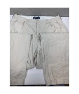 Polo Ralph Lauren Andrew Pants Beige Pleated Front Straight Leg Pants Si... - $558.84 MXN