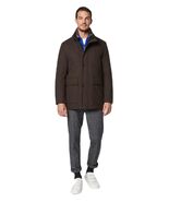 Andrew Marc Men&#39;s Softshell Jacket XL Hickory Removable Fur Collar - $84.02 CAD