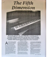 The Fifth Dimension, article on the rare Yamaha DX-5 FM Synthesizer - £7.83 GBP