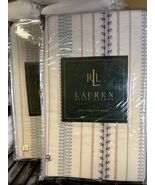 Ralph Lauren Villainy Stripe Two (2) European Flanged Edge Shams $350.00... - $87.11