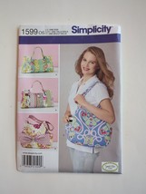 Simplicity 1599 Sewing Pattern - Novelty Tote  Bags Uncut One Size Sweet Pea - £8.34 GBP