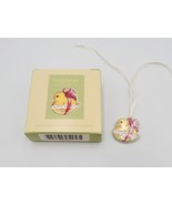 Longaberger Easter Tie On Chick Half Egg Ribbon Basket Charm 2001 - $24.99