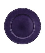 Charge It By Danny Beaded Round Charger Plates Premium Quality, 12 PACK (purple) - $36.28