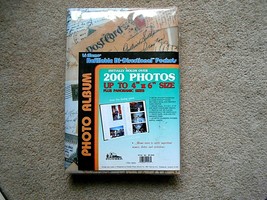 Pioneer LeMemo Refillable Bi-Directional 4&quot;x6&quot; Pocket Photo Album holds 200 phot - £11.82 GBP