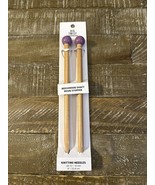 Big Twist Beechwood Shaft Resin Stopper Knitting Needles 15/10mm - €42,11 EUR