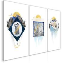 Tiptophomedecor Stretched Canvas Nordic Art - Antarctica - Stretched & Framed Re - £78.55 GBP+