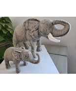 Two Elephant Vintage Applause Determined Productions Hard Stuffed Plush 9"& 17"  - $282.26 MXN
