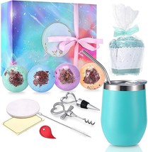 Wine Gifts for Women,Not a Day Over Fabulous Wine Tumbler Birthday Gift Set Blue - £11.40 GBP