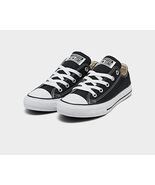 CONVERSE CHUCK TAYLOR YOUTH SIZE 11.5 BLACK LOW TOP SNEAKER - $27.62