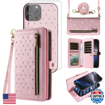 Asuwish Phone Case for iPhone 16 Pro Max 6.9 inch Zipper Wallet Detachab... - $49.72