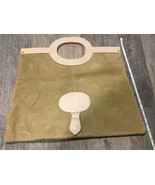 Vintage Beged-Or Made In Israel Beige  Suede LEATHER TOTE HANDBAG PURSE - £55.28 GBP