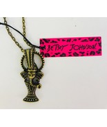 Betsey Johnson Bronze Elephant in Basket Necklace Whimsical Indian Elephant - £12.66 GBP