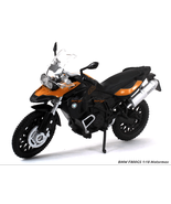 BMW F800GS Orange/ Black Motorcycle Model, Motormax Scale 1:18 - £35.56 GBP