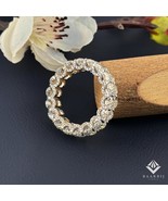 Valerie oval cut flawless moissanite Full Eternity band in 14k gold Ring... - $1,028.36 CAD