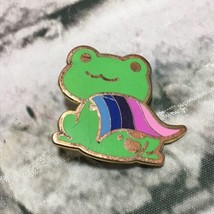 Hokum And Snark Frog Pin Wearing Rainbow Cape  - $9.89