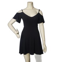 Lulu&#39;s Les Reveurs Black Off the Shoulder Skater Dress Size Medium - $44.55