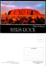 Australia Northern Territory Uluru Ayers Rock Sunset Sandstone VTG Postcard - $9.40