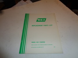 1969 BSA B25 Starfire Parts Spares List Catalog 00-5197 - $447.81 MXN