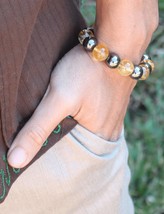 Hematite and Citrine Bracelet - A Beacon of Grounding and Abundance - £28.77 GBP