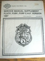 1987 Harley-Davidson Police Service Manual Sup. NEW Super Electra Glide OEM - $74.25