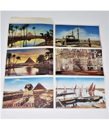 CAIRO, EGYPT - LETTER CARD SET - Six Colorgravure Photographs VG 1930&#39;s ... - $26.08 CAD