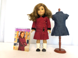 American Girl Doll Historical Pre Beforever Rebecca in Meet Outfit + Dress + Boo - £63.48 GBP