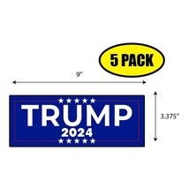 5 PACK 3.37"x 9" TRUMP 2024 Sticker Decal Gift MAGA Trump BS0073 - $6.53