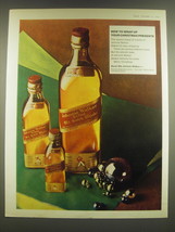 1965 Johnnie Walker Red Label Scotch Ad - How to wrap up your Christmas presents - £14.78 GBP