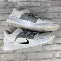 Nike Hyperdunk X Low TB Basketball Shoes AT3867-100 White Gray Size 14 - $78.74
