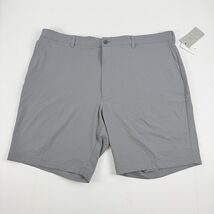 PGA TOUR Big &amp; Tall 8in Solid Golf Shorts with Active Waistband Gray-Siz... - $29.99