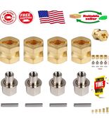 Lightweight 12mm Brass Hex Hub Spacer for 1/10 RC Crawler - Upgrade Stab... - $29.22 CAD