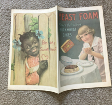 Yeast Foam Buckwheat Pancakes Advertising Poster Be My Sweetheart Little... - $50.00