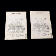 Janet Jackson All For You Tour Ticket Stub Lot Of (2) Mgm Grand Vegas 10/5/01 - £60.49 GBP