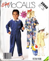 Child&#39;s JUMPSUIT Vtg 1986 Pattern McCall&#39;s EASY Pattern 2888 Size 2-3-4 ... - £9.61 GBP