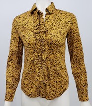 New York &amp; Co Long Sleeve Button Down Blouse, Size XS - £6.88 GBP
