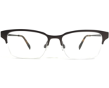 Warby Parker Brille Rahmen James M 2306 Brown Quadratisch Halbe Felge 51... - $41.59
