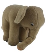 Early Vintage Steiff Germany Mohair Elephant Straw Stuffed 10&quot; Button In... - £87.21 GBP