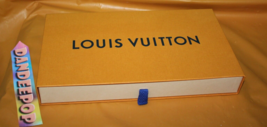 Louis Vuitton Iconic Luxury Orange Empty Slide Rectangle Gift Drawer Box - £25.90 GBP