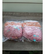 (2)  Easter Basket Grass with Confetti, Pink  new fast shipping - $186.00 MXN