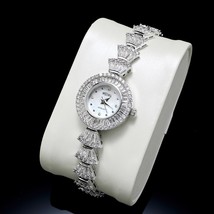 New AAA Cubic Zircon Shell Elements Crystal Watch for Wedding Party Jewelry Japa - £73.62 GBP