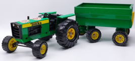 Vintage Green Tonka Tractor And Trailer - Pressed Steel - £59.57 GBP