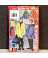 Butterick Jacket-Vest-Skirt-Pants Sewing Pattern #5858-Girls&#39; Sizes 7-8-... - $174.29 MXN