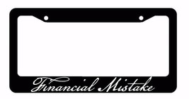 JDM Financial Mistake Tuner Racing Drifting Low Black License Plate Fram... - £8.78 GBP