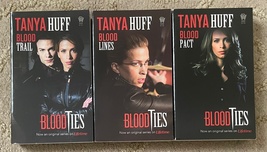 Tanya Huff Blood Ties Series 3 TV tie in book lot Blood Trail/Lines/Pact  - $184.10 MXN