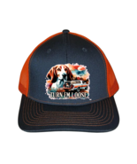 Cap Hat Gray Neon Orange Mesh Back Dog Coonhound Walker Coon Hunter Coon... - $20.99