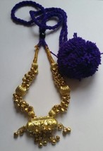 Punjabi Folk Cultural Bhangra Gidha Kaintha Taweet Pendant PURPLE necklace Y3 - £26.57 GBP